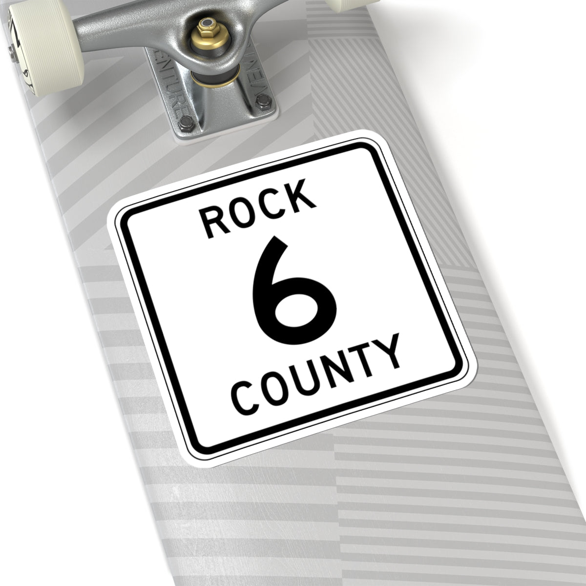 Rock County Route 6 MN (Minnesota) (Road Sign) STICKER Vinyl Kiss-Cut Decal