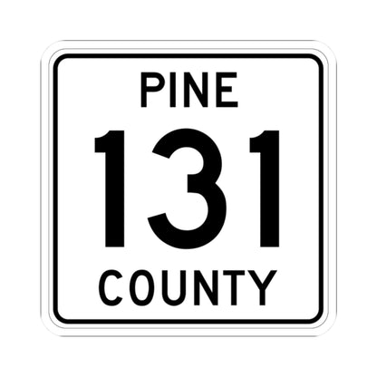 Pine County Route 131 MN (Minnesota) (Road Sign) STICKER Vinyl Kiss-Cut Decal