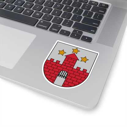 Aizpute COA (Latvia) (Coat of Arms) STICKER Vinyl Kiss-Cut Decal