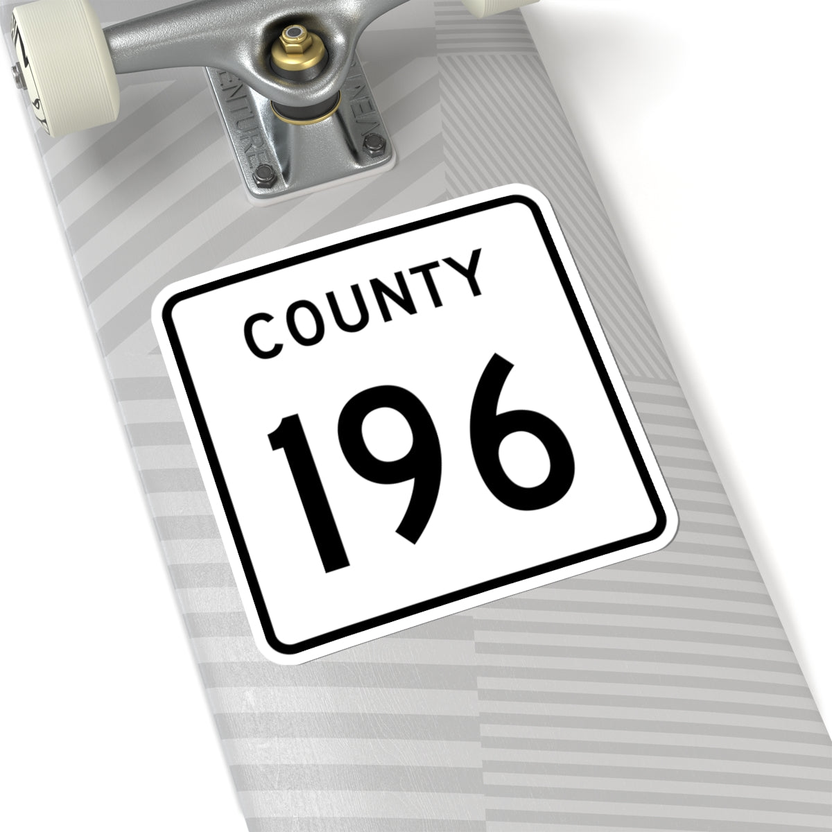 County 196 square (Minnesota) (Road Sign) STICKER Vinyl Kiss-Cut Decal