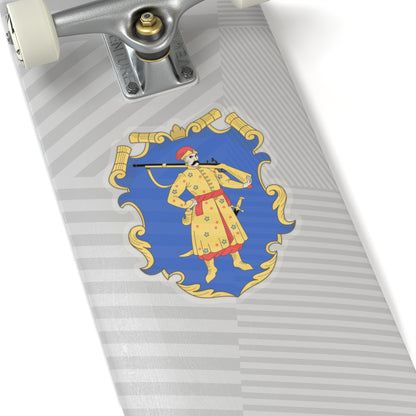 Coat of arms of the Zaporozhian Host - STICKER Vinyl Kiss-Cut Decal