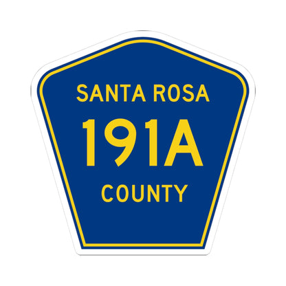 Santa Rosa County 191A (Florida) (Road Sign) STICKER Vinyl Kiss-Cut Decal