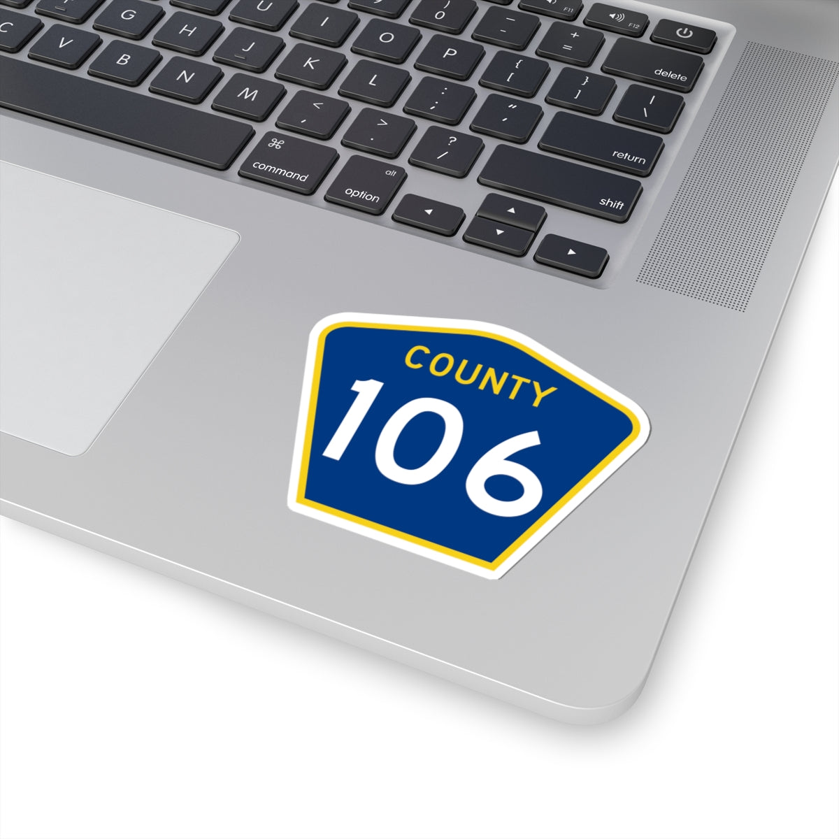 County 106 MN (Minnesota) (Road Sign) STICKER Vinyl Kiss-Cut Decal