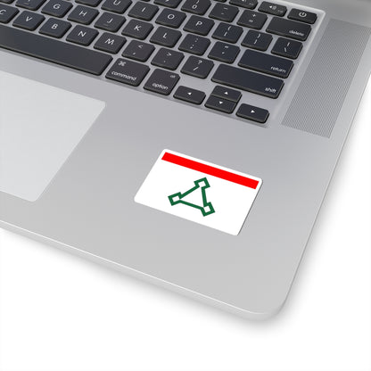 Flag of Volokolamsk city Moscow oblast (Russia) STICKER Vinyl Kiss-Cut Decal