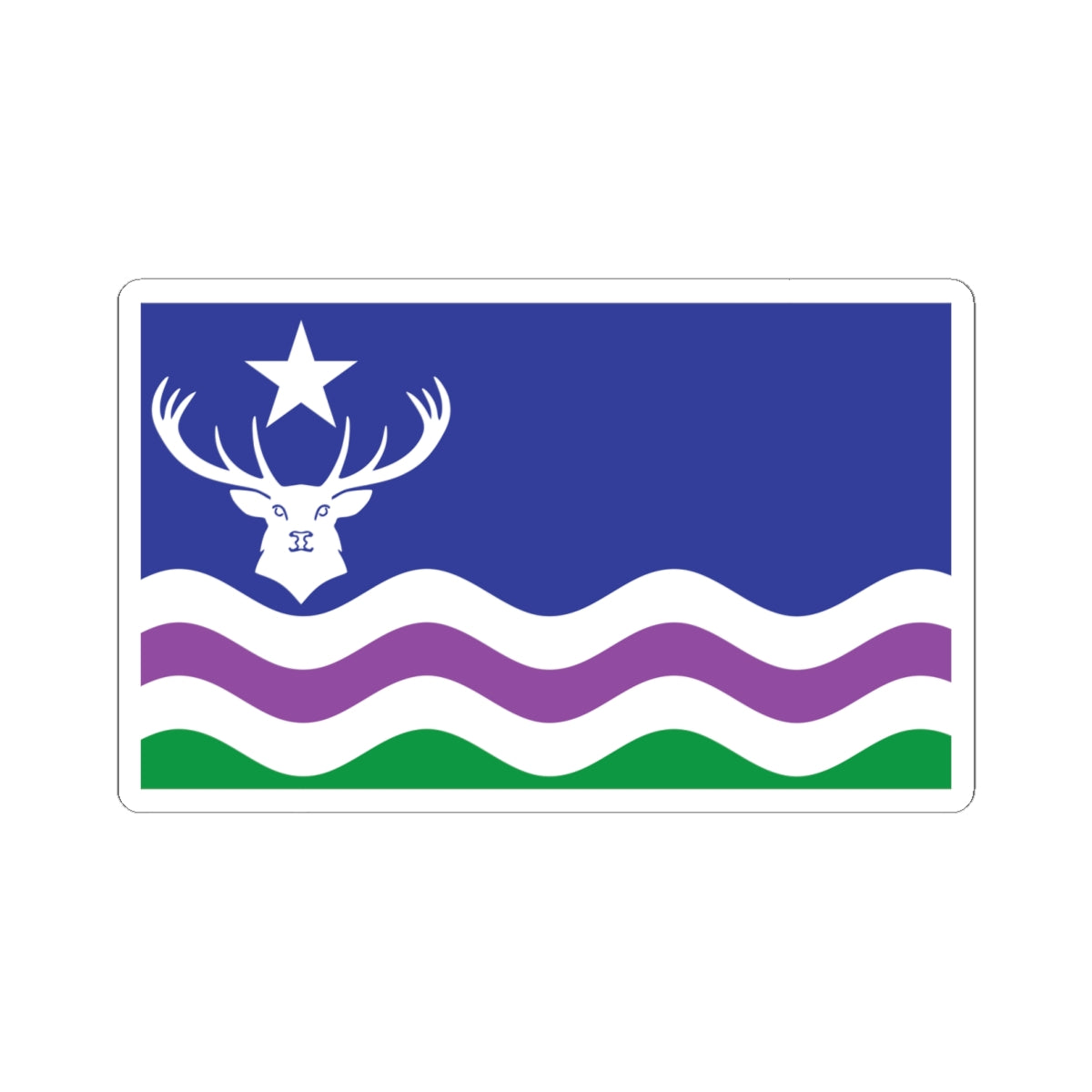 Exmoor Flag (England) STICKER Vinyl Kiss-Cut Decal