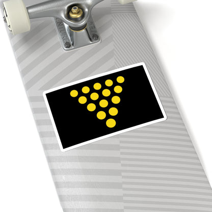 Flag of the Duke of Cornwall (England) STICKER Vinyl Kiss-Cut Decal