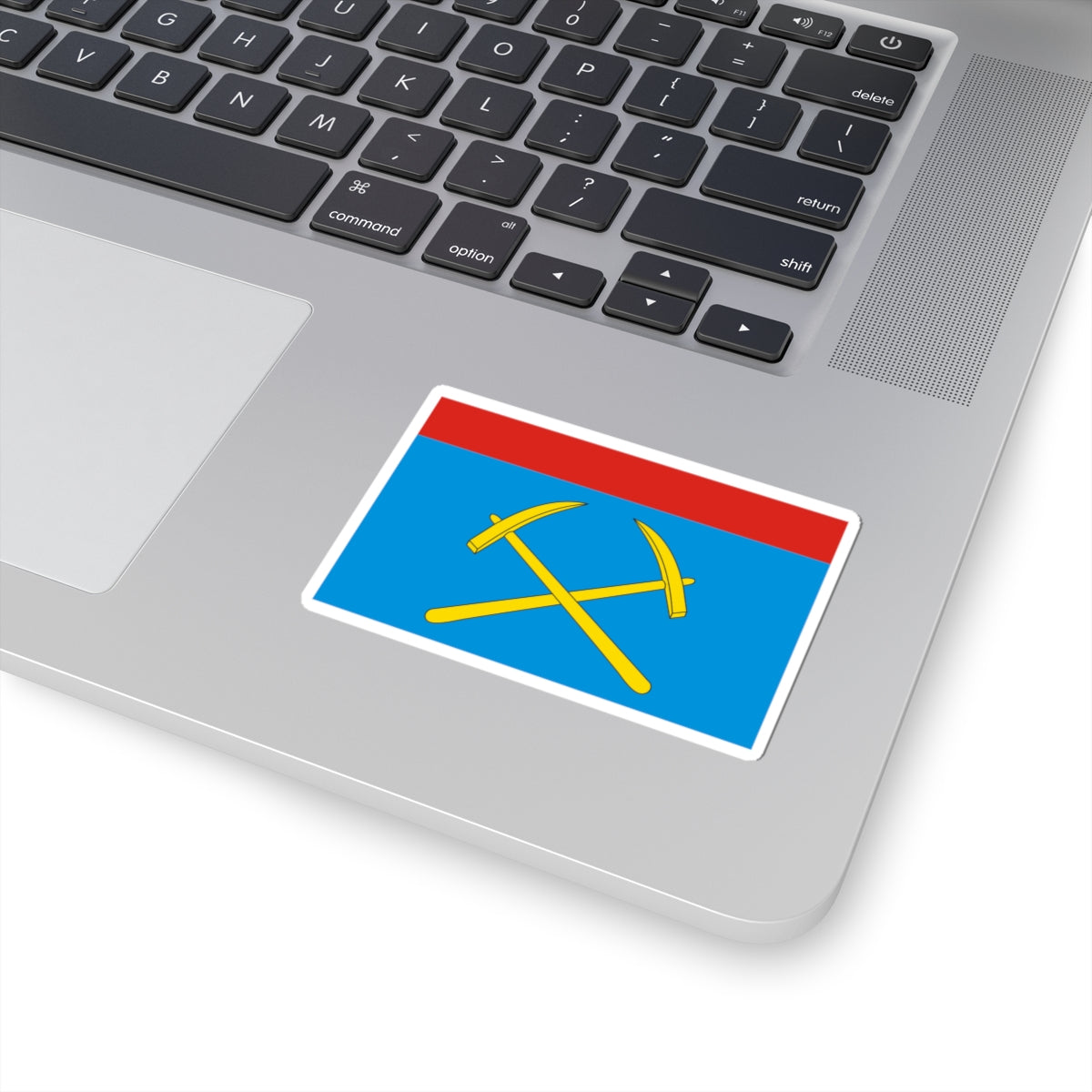 Flag of Podolsk Moscow oblast (Russia) STICKER Vinyl Kiss-Cut Decal
