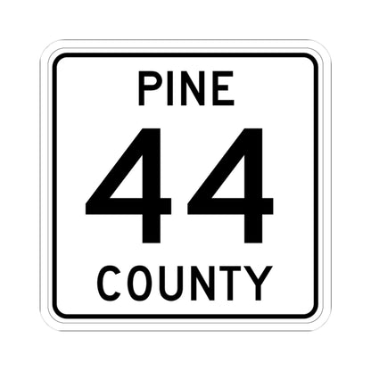 Pine County Route 44 MN (Minnesota) (Road Sign) STICKER Vinyl Kiss-Cut Decal