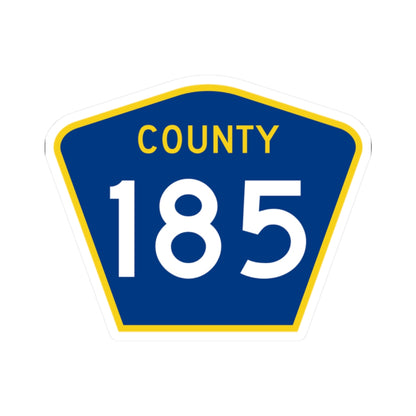 County 185 MN (Minnesota) (Road Sign) STICKER Vinyl Kiss-Cut Decal