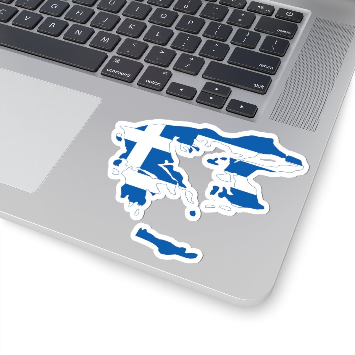 Flag-map of Greater Greece Megali Idea (Greece) STICKER Vinyl Kiss-Cut Decal