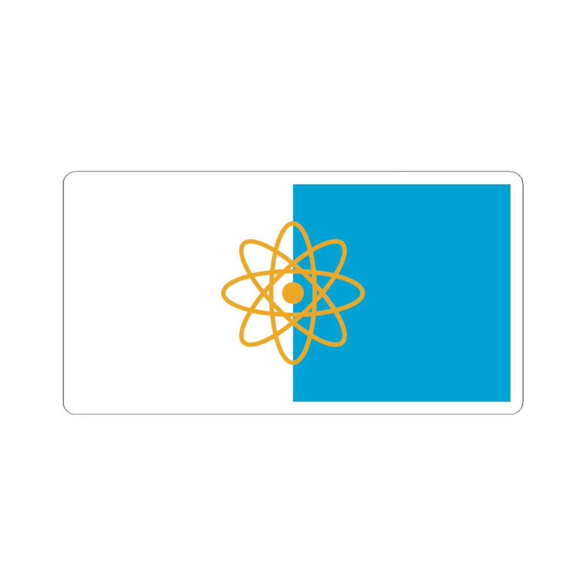 Flag of Kurchatov Kursk oblast (Russia) STICKER Vinyl Kiss-Cut Decal