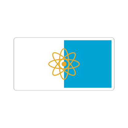Flag of Kurchatov Kursk oblast (Russia) STICKER Vinyl Kiss-Cut Decal
