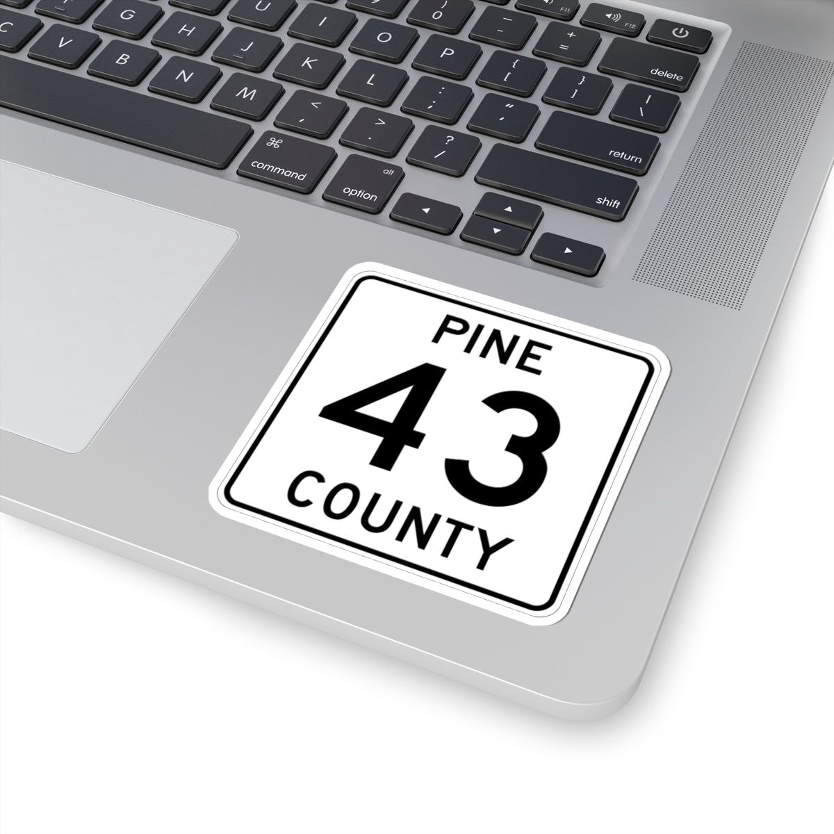 Pine County Route 43 MN (Minnesota) (Road Sign) STICKER Vinyl Kiss-Cut Decal