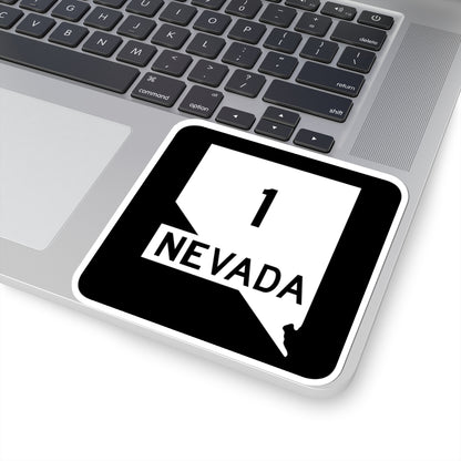 Nevada 1 (Nevada) (Road Sign) STICKER Vinyl Kiss-Cut Decal