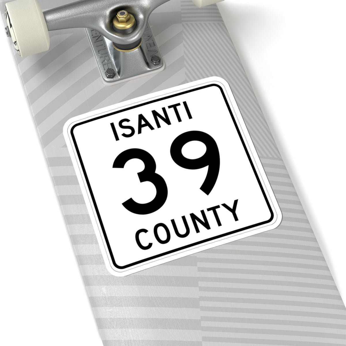Isanti County 39 MN (Minnesota) (Road Sign) STICKER Vinyl Kiss-Cut Decal