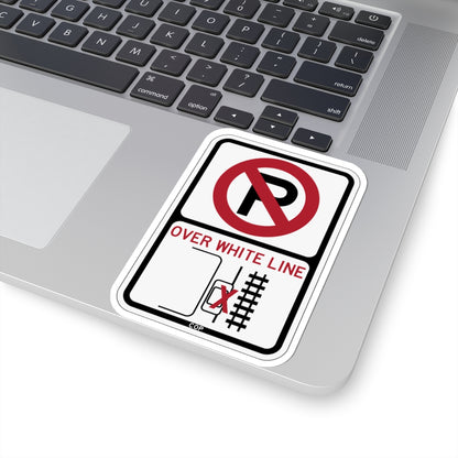 PBOT Road sign P1350 (Oregon) (Road Sign) STICKER Vinyl Kiss-Cut Decal