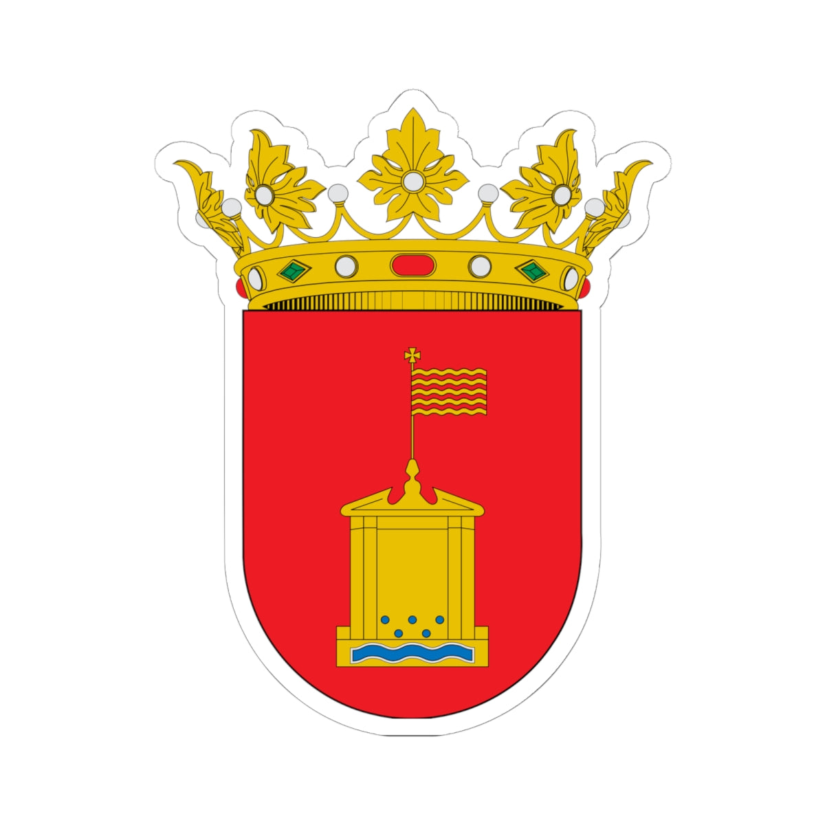 Escudo de Manchones (Spain) (Coat of Arms) STICKER Vinyl Kiss-Cut Decal