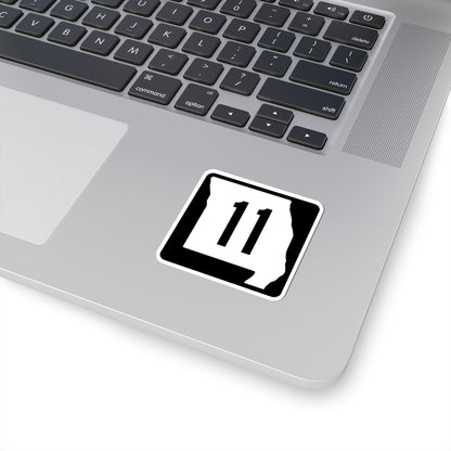 MO-11 (Missouri) (Road Sign) STICKER Vinyl Kiss-Cut Decal