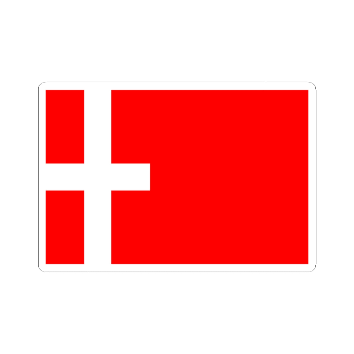 Drapeau de Montmelian (France) STICKER Vinyl Kiss-Cut Decal