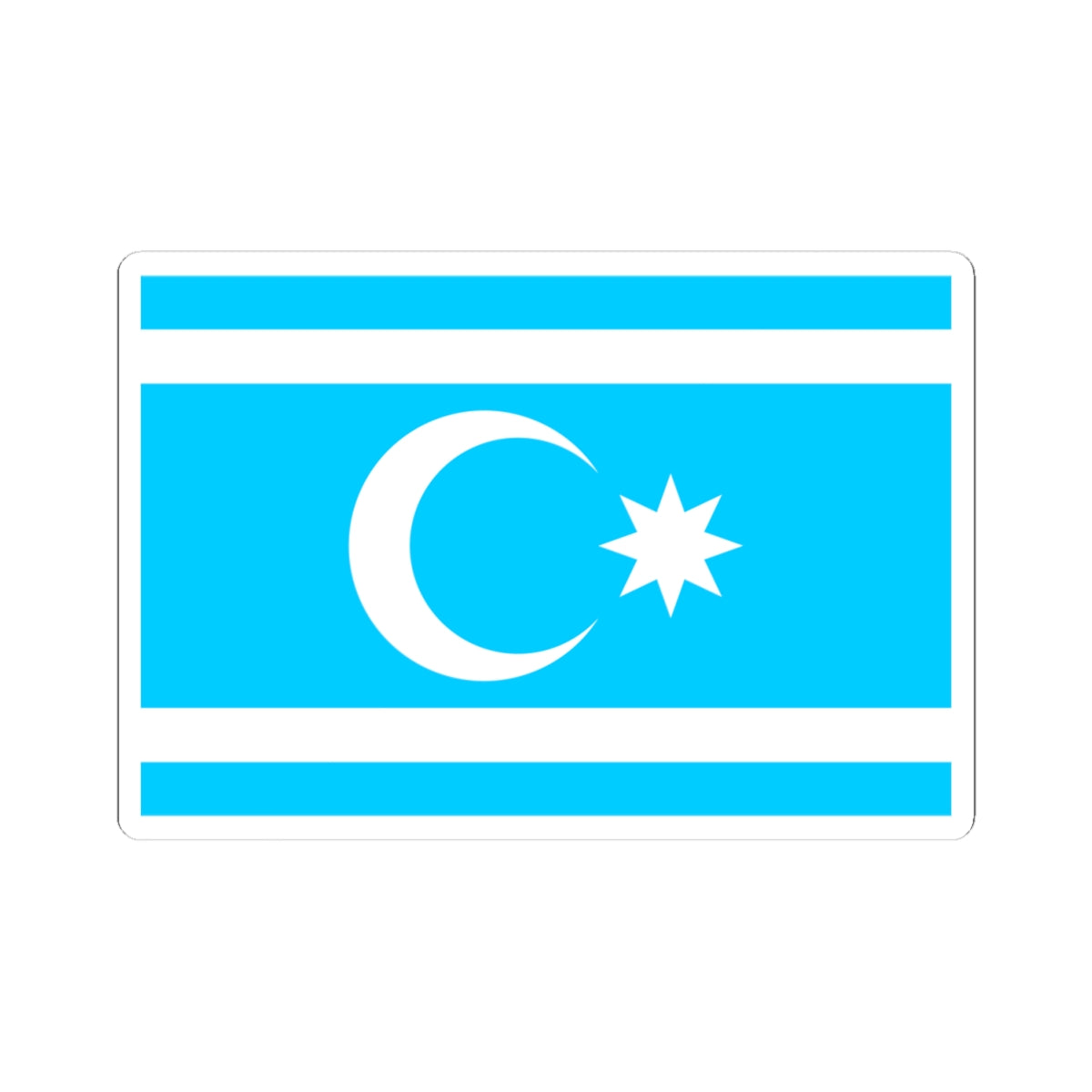 Flag of Iraqi Turkmans (Iraq) STICKER Vinyl Kiss-Cut Decal