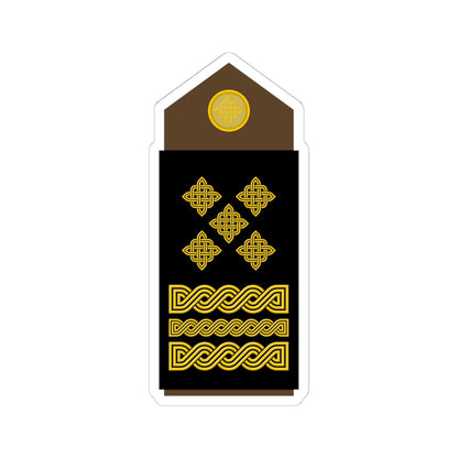 Army HRV OF 10 (Croatia) (Military Rank) STICKER Vinyl Kiss-Cut Decal