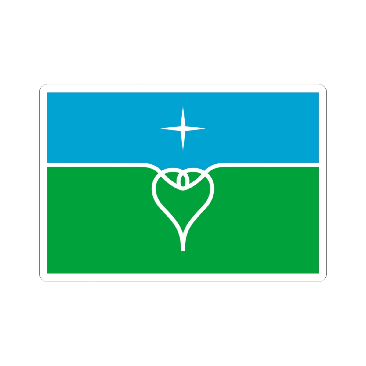 Flag of Povorovo Moscow oblast (Russia) STICKER Vinyl Kiss-Cut Decal