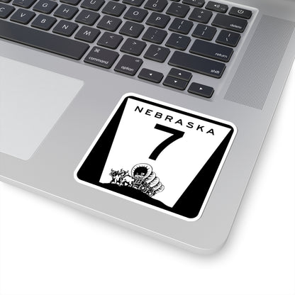 N-7 (Nebraska) (Road Sign) STICKER Vinyl Kiss-Cut Decal