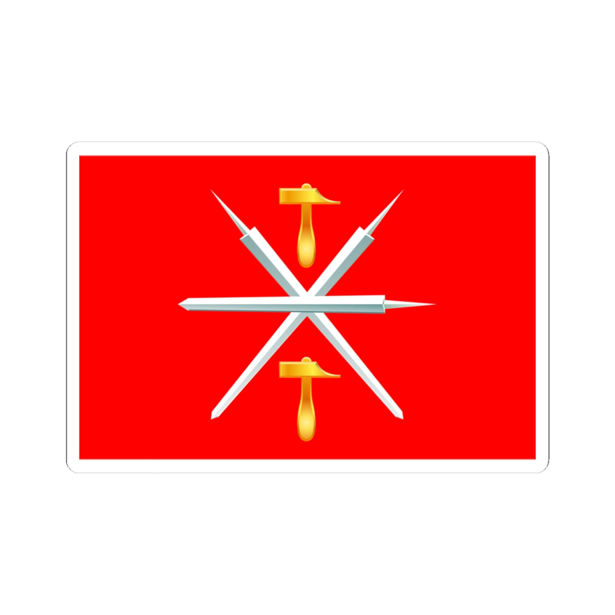 Flag of Tula Oblast (Russia) STICKER Vinyl Kiss-Cut Decal
