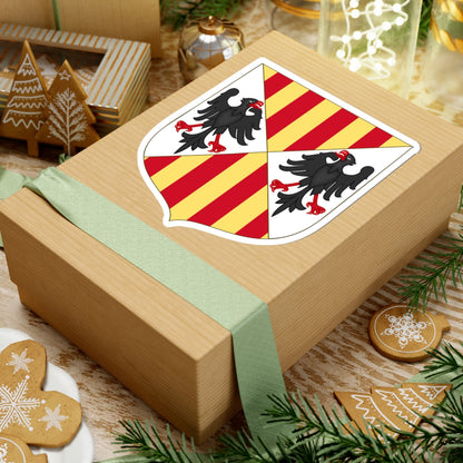 Arms of the Aragonese Kings of Sicily Shape Variant (Spain) (Coat of Arms) STICKER Vinyl Kiss-Cut Decal