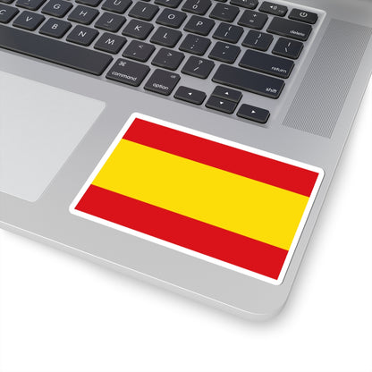 Flag of Spain Civil alternate colours (Spain) STICKER Vinyl Kiss-Cut Decal