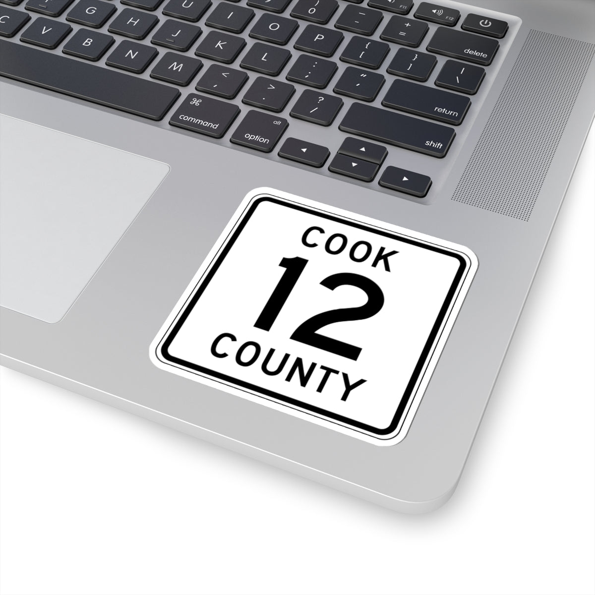 Cook County 12 MN (Minnesota) (Road Sign) STICKER Vinyl Kiss-Cut Decal