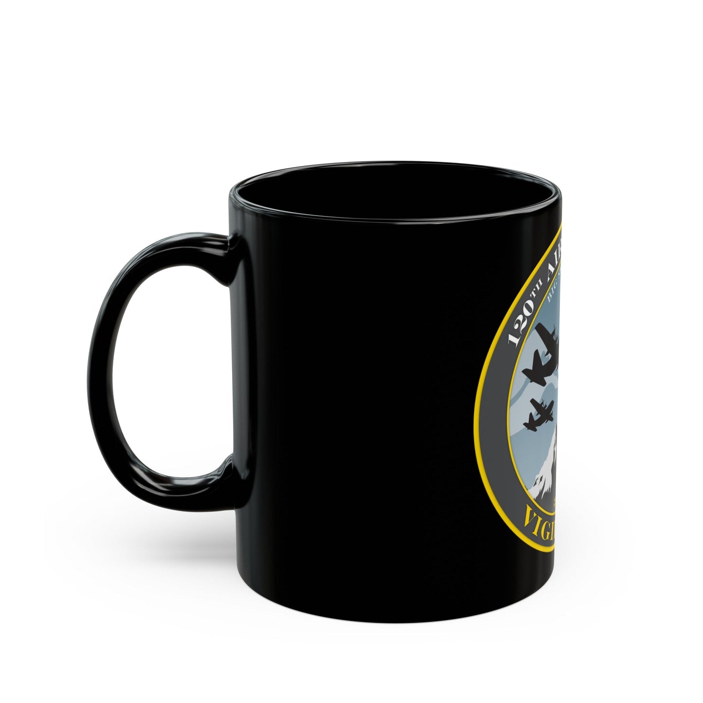 120th Airlift Wing (U.S. Air Force) Black Coffee Mug-The Sticker Space