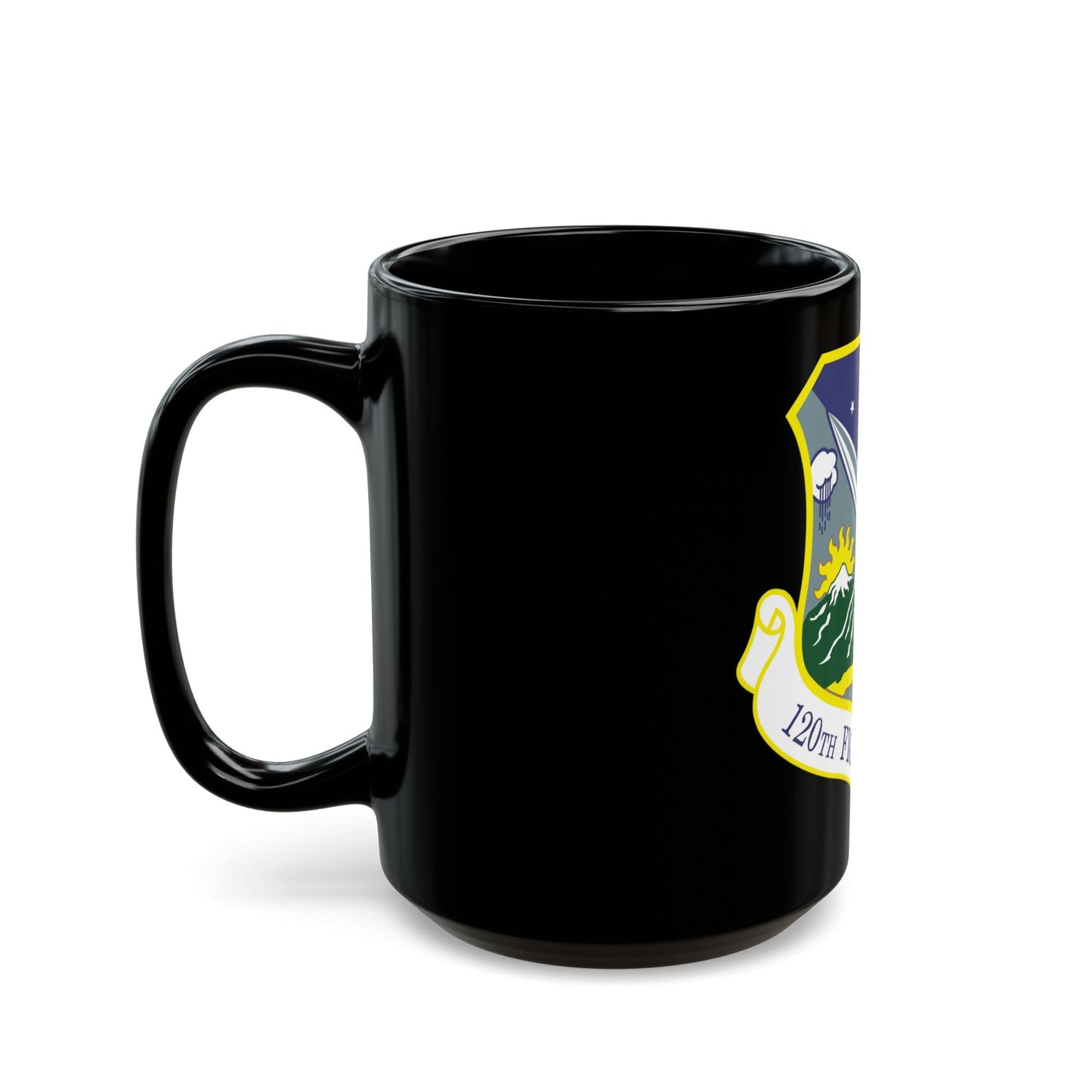 120th Fighter Wing (U.S. Air Force) Black Coffee Mug-The Sticker Space