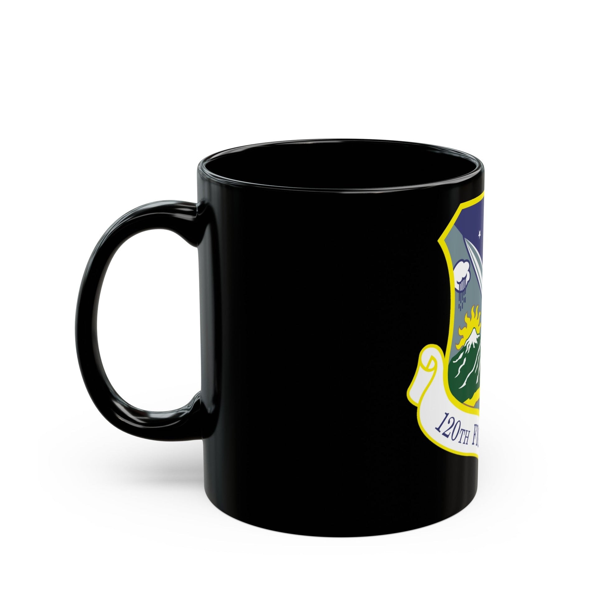 120th Fighter Wing (U.S. Air Force) Black Coffee Mug-The Sticker Space