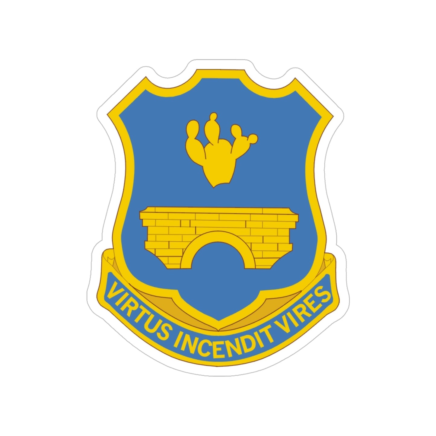 120th Infantry Regiment (U.S. Army) Transparent STICKER Die-Cut Vinyl Decal-5 Inch-The Sticker Space