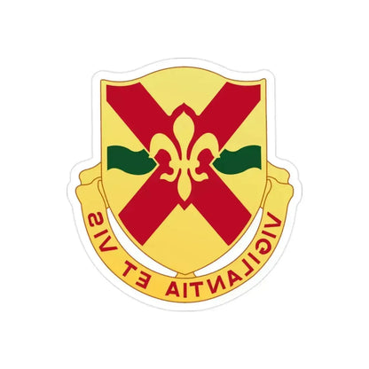 121 Cavalry Regiment (U.S. Army) REVERSE PRINT Transparent Die-Cut STICKER 2 Inch Die-Cut Transparent - The Sticker Space
