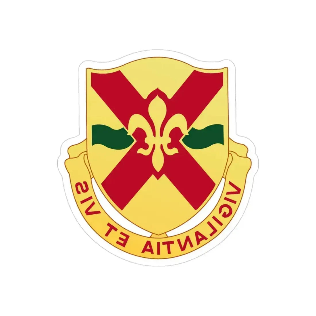 121 Cavalry Regiment (U.S. Army) REVERSE PRINT Transparent Die-Cut STICKER - The Sticker Space