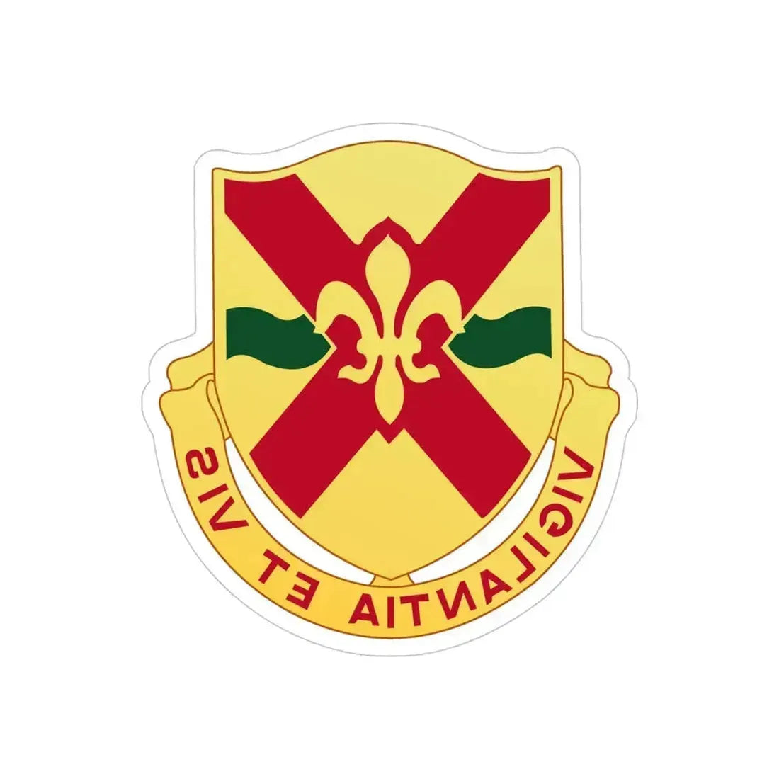 121 Cavalry Regiment (U.S. Army) REVERSE PRINT Transparent Die-Cut STICKER - The Sticker Space