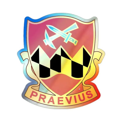121 Engineer Battalion (U.S. Army) Holographic STICKER Die-Cut Vinyl Decal 2 Inch Holographic - The Sticker Space