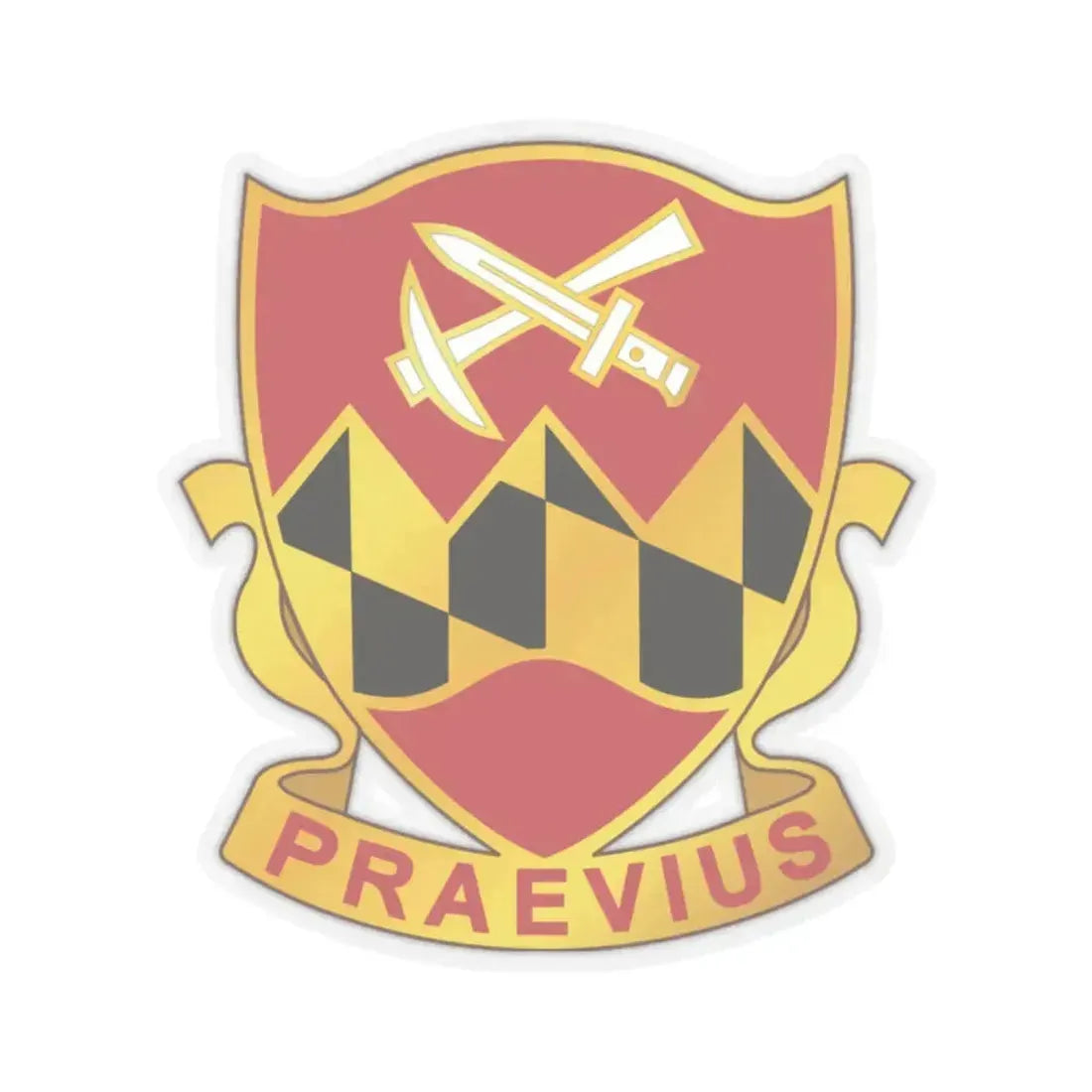 121 Engineer Battalion (U.S. Army) STICKER Vinyl Kiss-Cut Decal 2 Inch Transparent - The Sticker Space