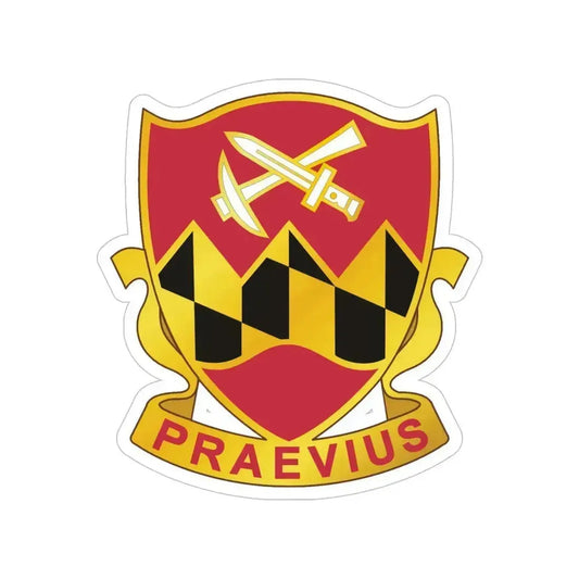 121 Engineer Battalion (U.S. Army) Transparent STICKER Die-Cut Vinyl Decal 6 Inch - The Sticker Space