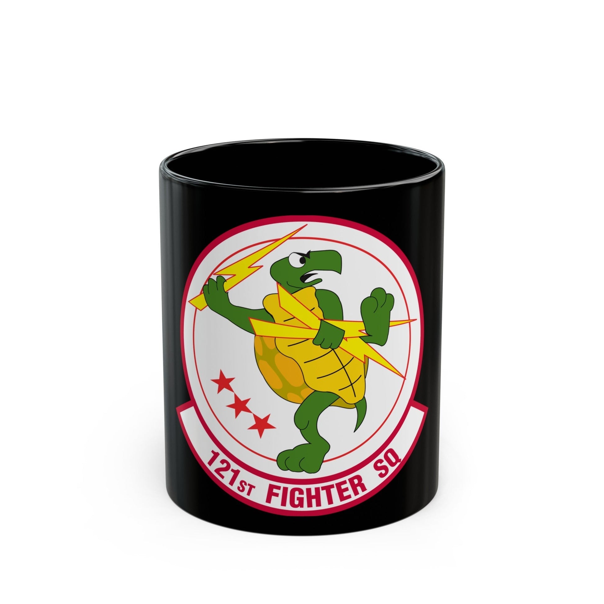 121 Fighter Squadron (U.S. Air Force) Black Coffee Mug-11oz-The Sticker Space