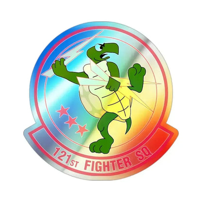 121 Fighter Squadron (U.S. Air Force) Holographic STICKER Die-Cut Vinyl Decal 2 Inch Holographic - The Sticker Space