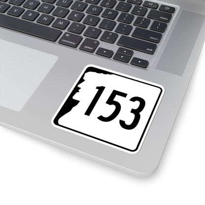 NH Route 153 (New Hampshire) (Road Sign) STICKER Vinyl Kiss-Cut Decal