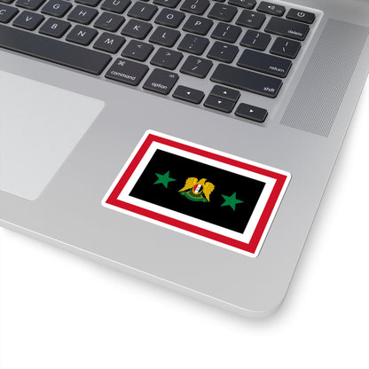 Flag of the Chief of the General Staff Syria 1980-2024 (Syria) STICKER Vinyl Kiss-Cut Decal