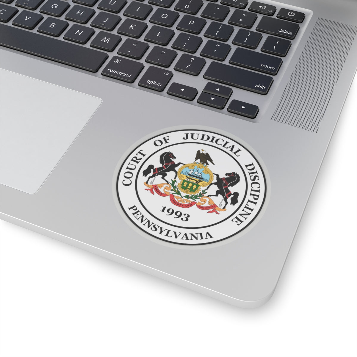 Seal of the Pennsylvania Court of Judicial Discipline - STICKER Vinyl Kiss-Cut Decal