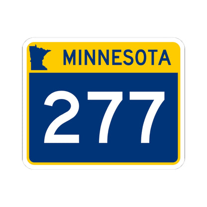 MN-277 wide (Minnesota) (Road Sign) STICKER Vinyl Kiss-Cut Decal
