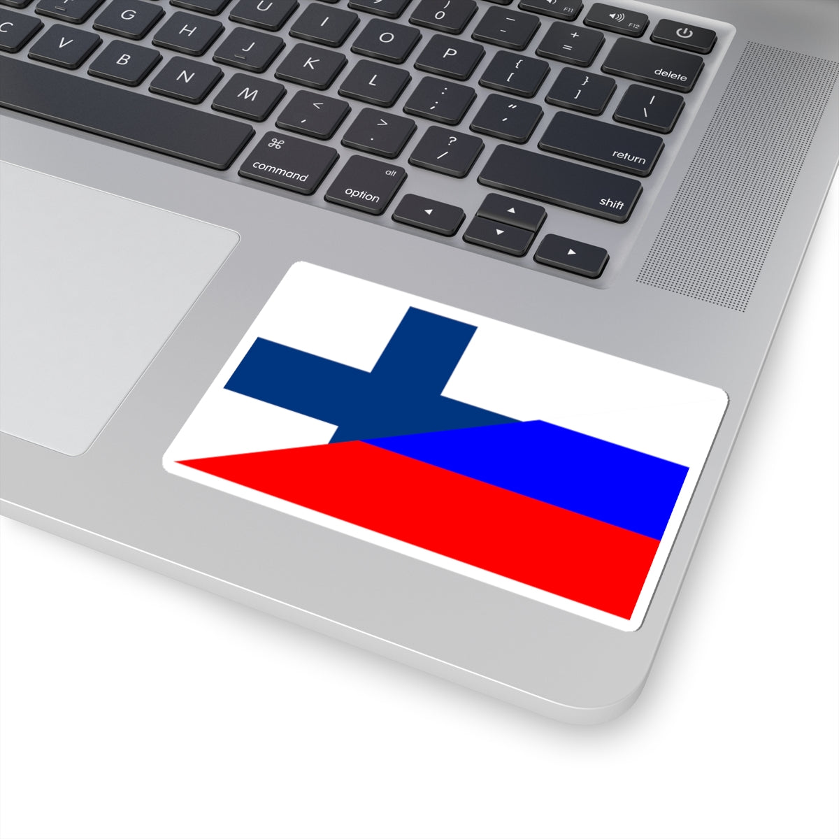 Flag of Finland and Russia (Finland) STICKER Vinyl Kiss-Cut Decal