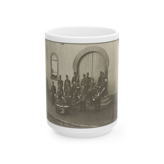 Band Of 9th & 10th Veterans Reserve Corps, Wash. D.C. Apr. 1865 (U.S. Civil War) White Coffee Mug