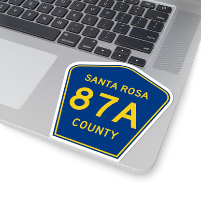 Santa Rosa County Road 87A FL (Florida) (Road Sign) STICKER Vinyl Kiss-Cut Decal